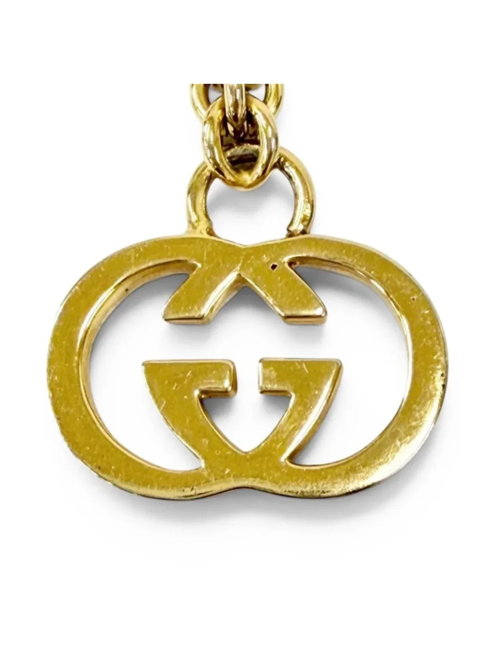 Gucci Vintage Interlocking G Chain Belt Gold 70